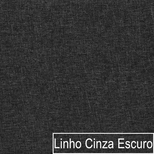 Imagem de Cabeceira Solteiro Minsk P02 90 cm para cama Box Linho Cinza Escuro - Amarena Móveis