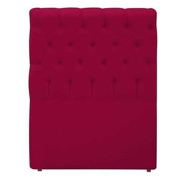 Imagem de Cabeceira Solteiro Rosa 0,90cm Estofada Capitone Madrid para cama box