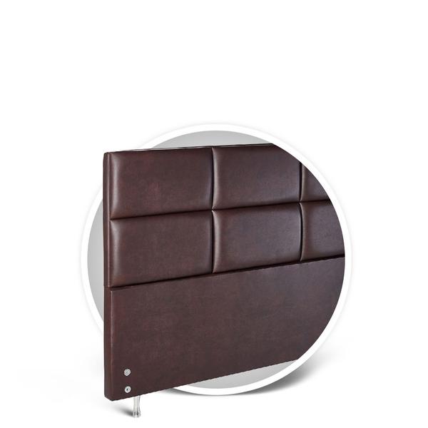 Imagem de Cabeceira Square Premium F.A Colchões Corano Chocolate King Size 193x15x127cm