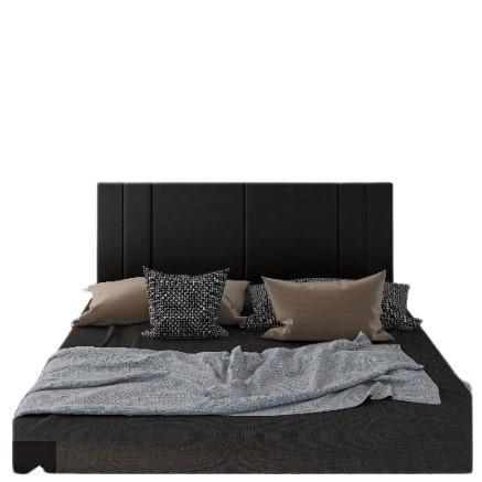 Imagem de Cabeceira Suspensa Cama Box Casal RISCADA Suede 160x55