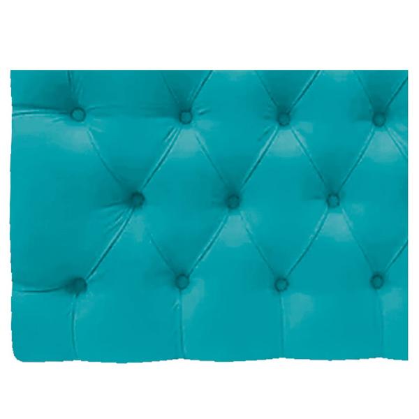 Imagem de Cabeceira Suspensa Imperatriz 160 cm Queen Size Suede Azul Turquesa - Doce Sonho Móveis