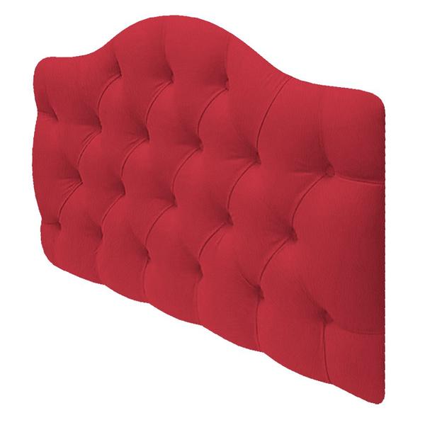 Imagem de Cabeceira Suspensa Imperatriz 160 cm Queen Size Suede Vermelho - Amarena Móveis