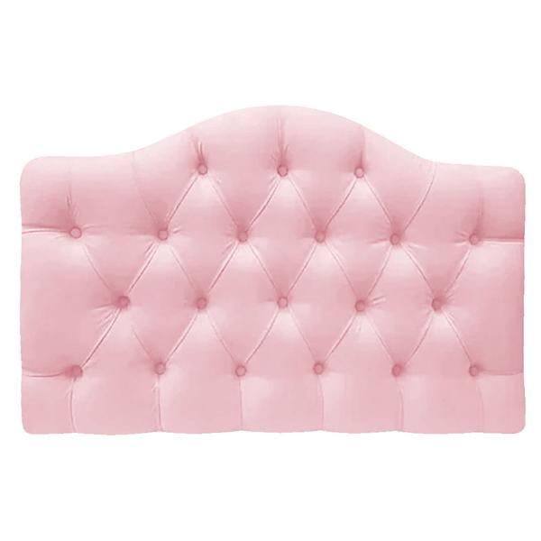 Imagem de Cabeceira Suspensa Imperatriz 195 cm King Size Suede Rosa Bebê - Doce Sonho Móveis