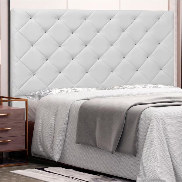 Imagem de Cabeceira Tania Para Cama Box Casal 140 cm material sintético Branco  - D'Rossi