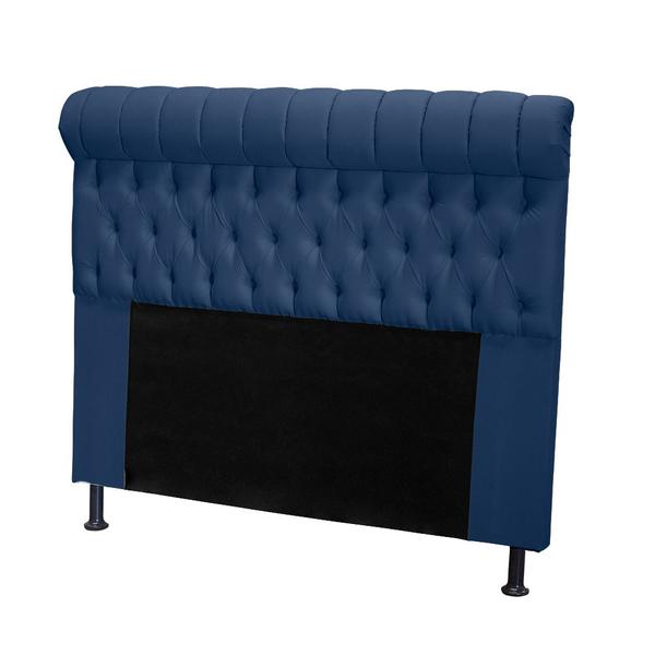 Imagem de Cabeceira Tóquio 120 cm Suede Azul Marinho