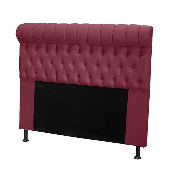 Imagem de Cabeceira Tóquio 120 cm Suede Vermelho Vinho