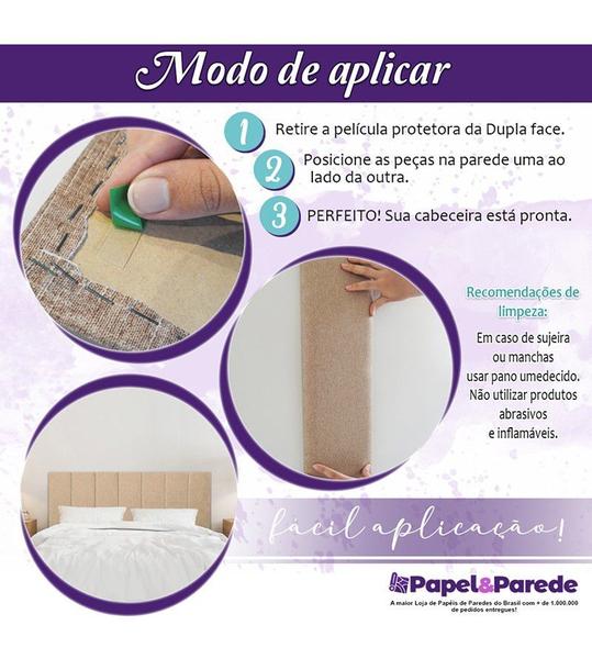 Imagem de Cabeceira Veludo Estofada 30x40cm Modulada para Cama Box Queen King Solteiro ou Casal