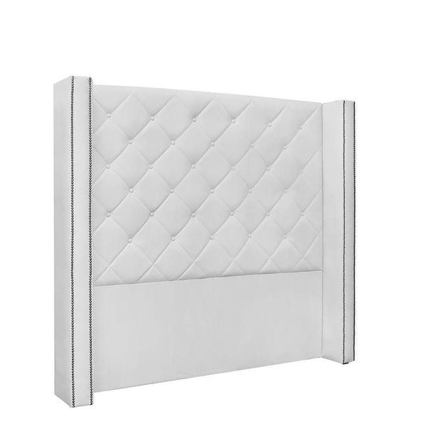 Imagem de Cabeceira Vicenza Cama Box King 195 Cm material sintético Branco