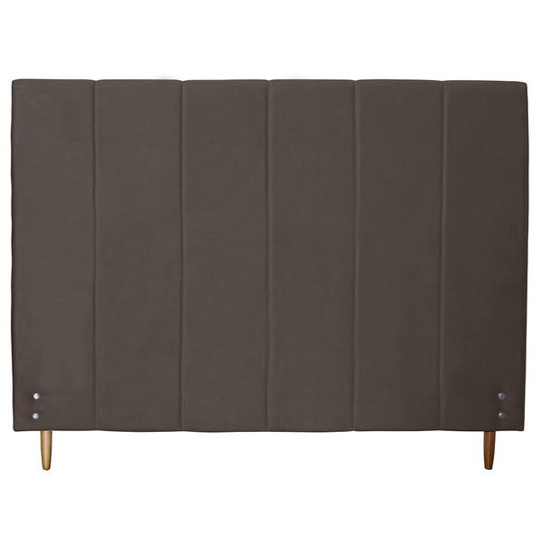 Imagem de Cabeceira Vitória 158Cm Para Cama Box Queen Suede Cappuccino