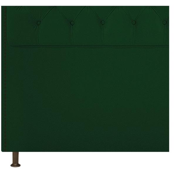 Imagem de Cabeceira Yasmim Estofada Capitonê 160 cm para Cama Quarto Box Queen Size Suede Verde - Amarena