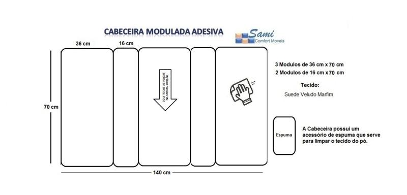 Imagem de Cabeceiras Adesiva Personalizada 140 cm x 70 cm