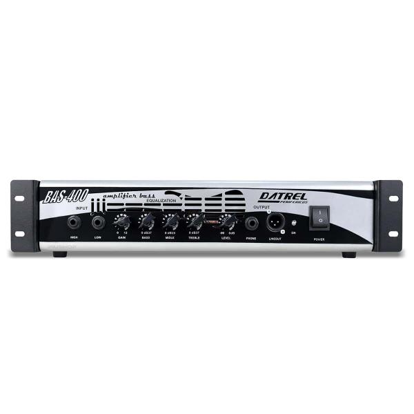 Cabeçote Amplificador de Baixo 400W Datrel BAS-400 Imagem de Cabeçote Amplificador de Baixo 400W Datrel BAS-400