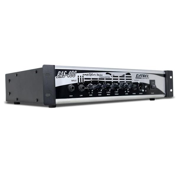 Cabeçote Amplificador de Baixo 400W Datrel BAS-400 Imagem de Cabeçote Amplificador de Baixo 400W Datrel BAS-400