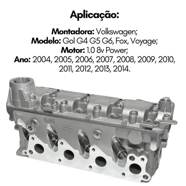 Imagem de Cabeçote Novo Vw Ea111 Power 1.0 8v Gol G4 G5 G6 Fox Voyage