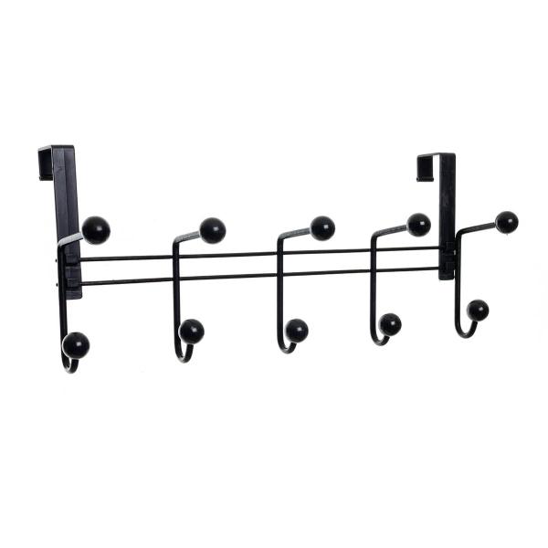 Cabide 10 Ganchos para Porta e Parede - Metaltru Imagem de Cabide 10 Ganchos para Porta e Parede