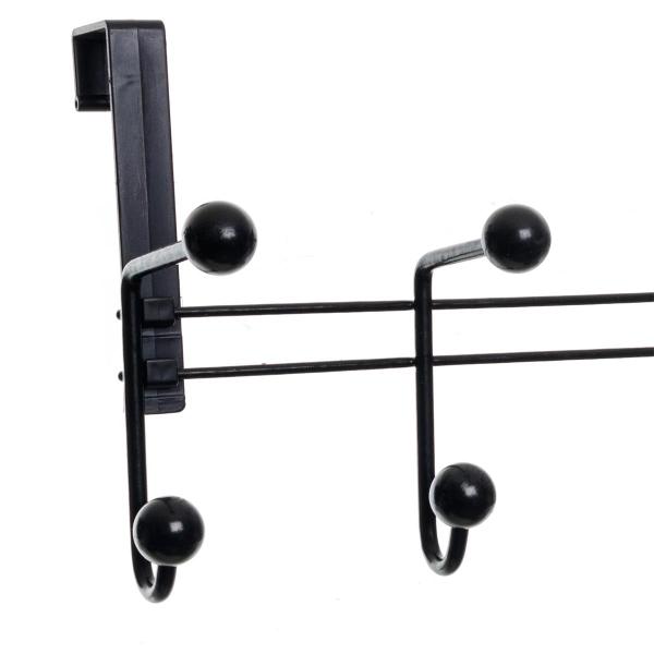 Cabide 10 Ganchos para Porta e Parede - Metaltru Imagem de Cabide 10 Ganchos para Porta e Parede