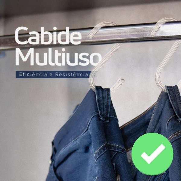 Imagem de Cabide Acrílico Em S Gancho Para Calças Jeans - 12 Unidades