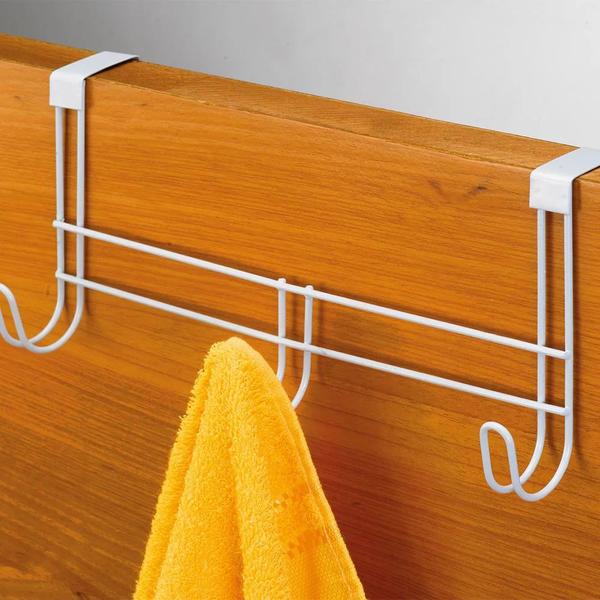 Cabide Arthi de Porta Emborrachado com Gancho Branco Imagem de Cabide Arthi de Porta Emborrachado com Gancho Branco