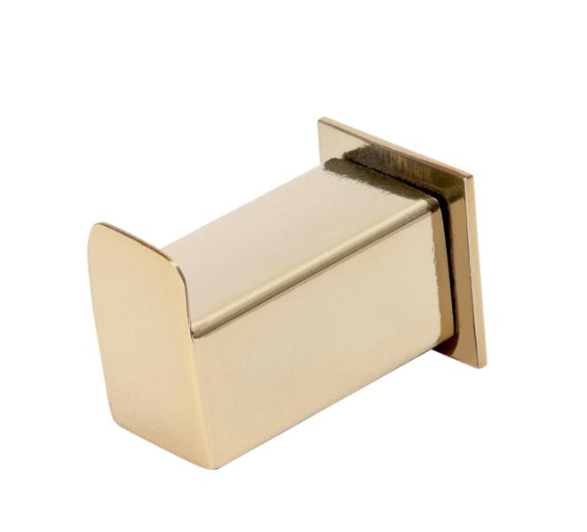 Imagem de Cabide de Parede Banheiro 4,5cm em Aço Inox Dourado Linha Larissa  Stainless