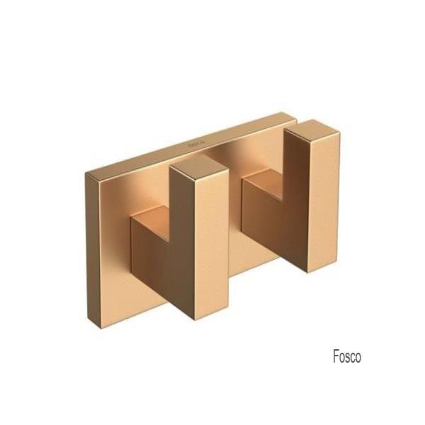 Imagem de Cabide Duplo Quadratta Gold Matte Deca  2062.GL83.MT