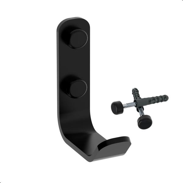Cabide Gancho De Parede Preto Fosco Para Toalha Plus - MetalCromo Imagem de Cabide Gancho De Parede Preto Fosco Para Toalha Plus
