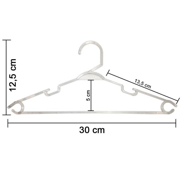 Imagem de Cabide Infantil Reforçado Roupa Criança Bebê 30cm Cores