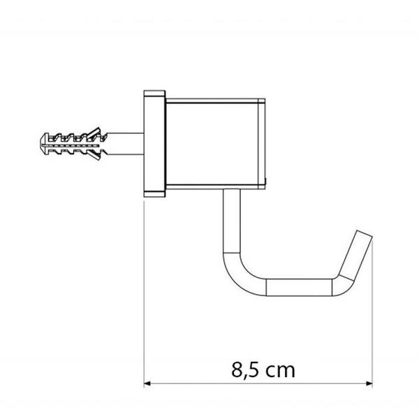 Imagem de Cabide Meber Block, Preto Matte