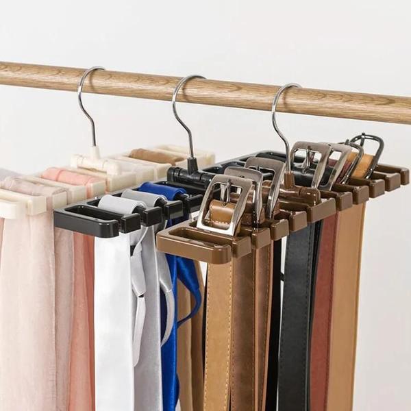 Cabide Organizador de Guarda-Roupa Rotativo para Cintos e Cachecóis Imagem de Cabide Organizador de Guarda-Roupa Rotativo para Cintos e Cachecóis