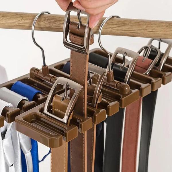 Cabide Organizador de Guarda-Roupa Rotativo para Cintos e Cachecóis Imagem de Cabide Organizador de Guarda-Roupa Rotativo para Cintos e Cachecóis