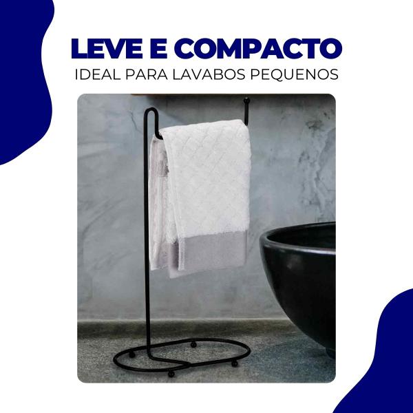 Cabide Suporte Porta Toalha para Mãos e Rosto Pia Lavabo Banheiro Churrasco Preto Black Arthi Imagem de Cabide Suporte Porta Toalha para Mãos e Rosto Pia Lavabo Banheiro Churrasco Preto Black Arthi