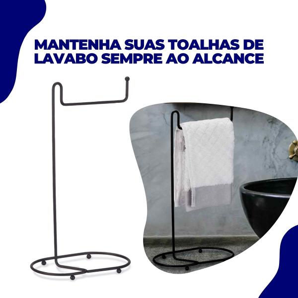 Cabide Suporte Porta Toalha para Mãos e Rosto Pia Lavabo Banheiro Churrasco Preto Black Arthi Imagem de Cabide Suporte Porta Toalha para Mãos e Rosto Pia Lavabo Banheiro Churrasco Preto Black Arthi