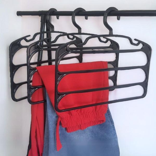 Cabide Triplo organizador Para Roupa/Calça/Bermuda 37x32 cm - Paramount 3 Imagem de Cabide Triplo organizador Para Roupa/Calça/Bermuda 37x32 cm