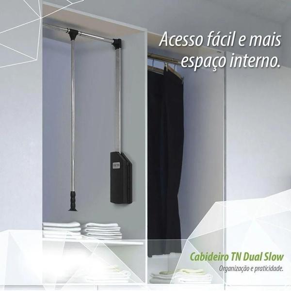 Imagem de Cabideiro Basculante 890Mm A 1210Mm 12Kg Fgvtn- Floresta