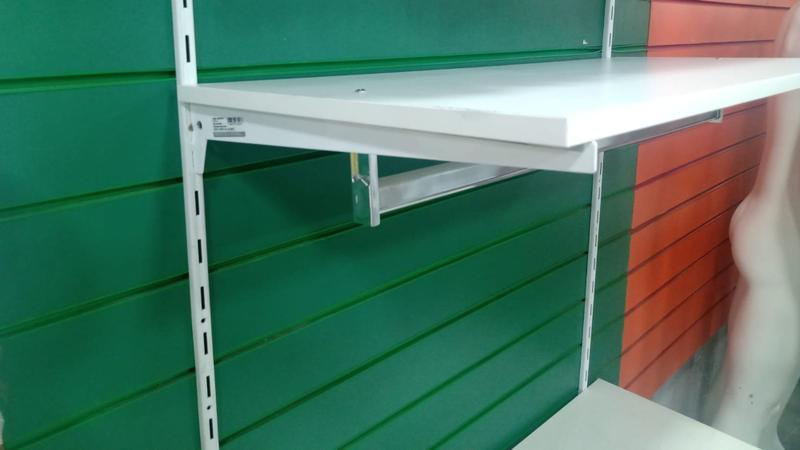 Imagem de Cabideiro de Mdf Branco 90x40 com Suportes