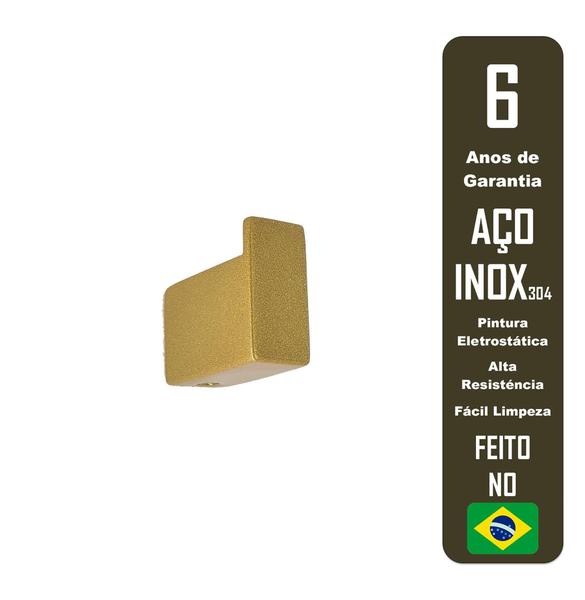 Imagem de Cabideiro De Parede Guriri Dourado Inox