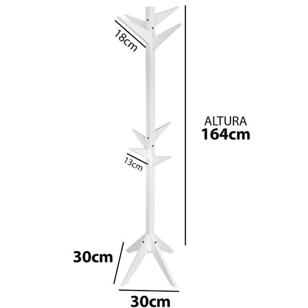 Imagem de Cabideiro Infantil Mancebo Madeira De Pé Com Arara De Roupas
