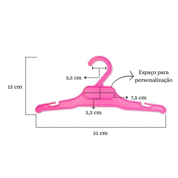 Imagem de Cabides De Plástico Para Organizar Guarda Roupa Feminino