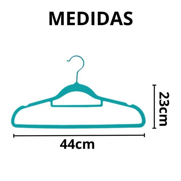 Cabides De Veludo Antideslizante Adulto Giratório Slim Aveludado Ultrafino Infantil 43x23cm - DOLCE HOME Imagem de Cabides De Veludo Antideslizante Adulto Giratório Slim Aveludado Ultrafino Infantil 43x23cm