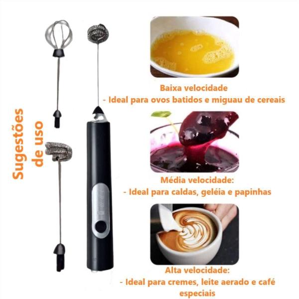 Imagem de Cabilock Usb Batedor Elétrico 3 Velocidades Bebidas Frutas 2