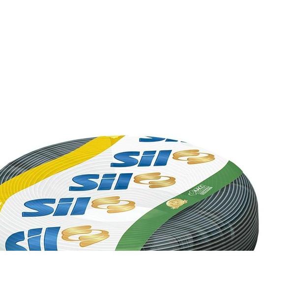 Cabinho Flexivel Sil 6,0Mm Preto Com 25M - SIL FIOS E CABOS Imagem de Cabinho Flexivel Sil 6,0Mm Preto Com 25M
