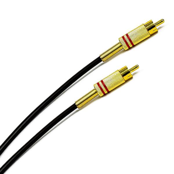 Imagem de Cabo 1 RCA Macho Para 1 RCA Macho Metal - 10 Metros