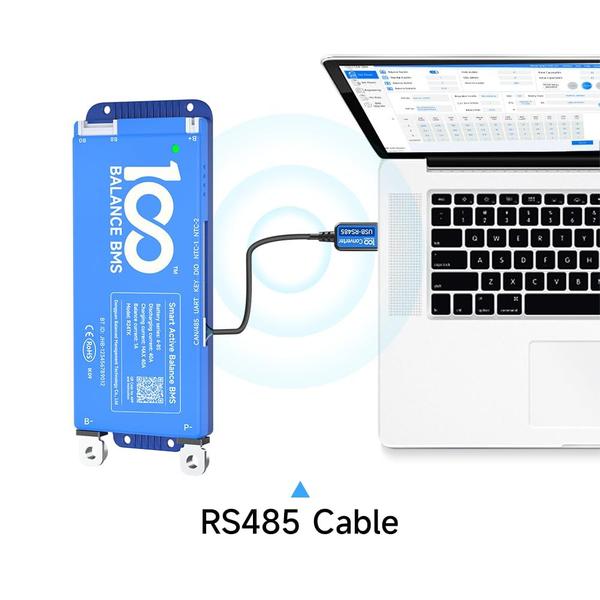 Imagem de Cabo 100BALANCE RS485 para USB GH1.25 para Smart Active Balance BMS