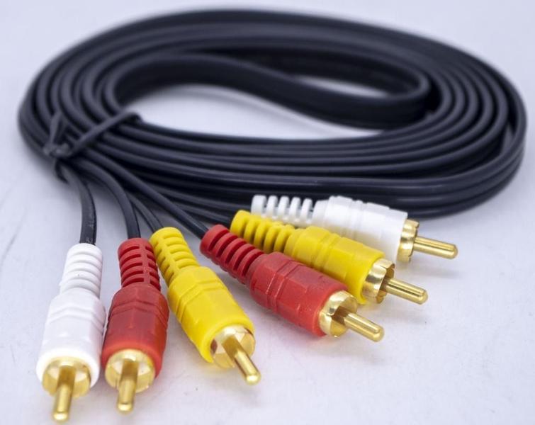 Imagem de Cabo 3rca X 3rca Áudio Vídeo Dourado Reforçado 15mt Metros