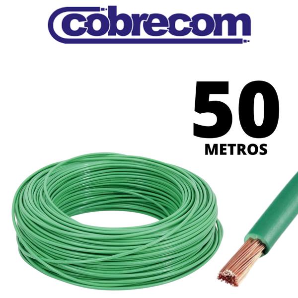 Imagem de Cabo 4,0mm Flexível Verde Instalação Interna Fixa 50 Metros 