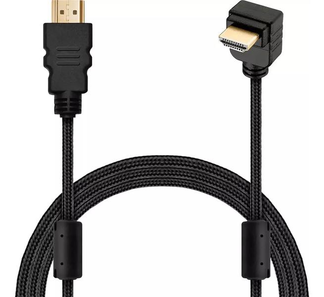 Imagem de Cabo 90 Graus Hdmi X Hdmi De 2 Metros Para Video Game Tv