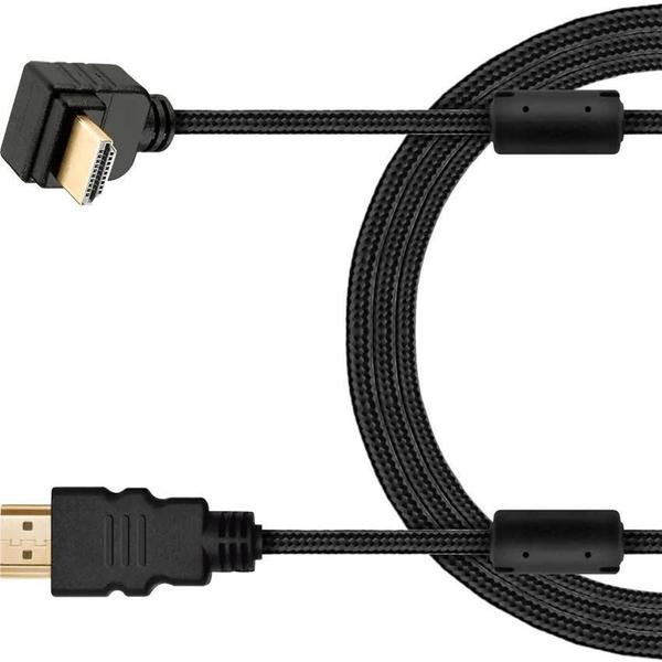 Imagem de Cabo 90 Graus Hdmi X Hdmi De 3 Metros Para Video Game Tv