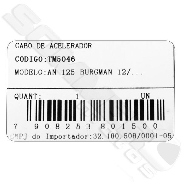 Imagem de Cabo Acelerador Burgman 125I 2012 A 2019 Injetada T-Mac