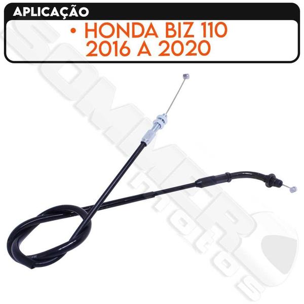 Imagem de Cabo Acelerador Honda Biz 110 2016 A 2020 Mhx