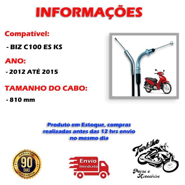 Imagem de Cabo Acelerador Honda C100 Biz Ks Es 2012 2013 2014 2015 Da