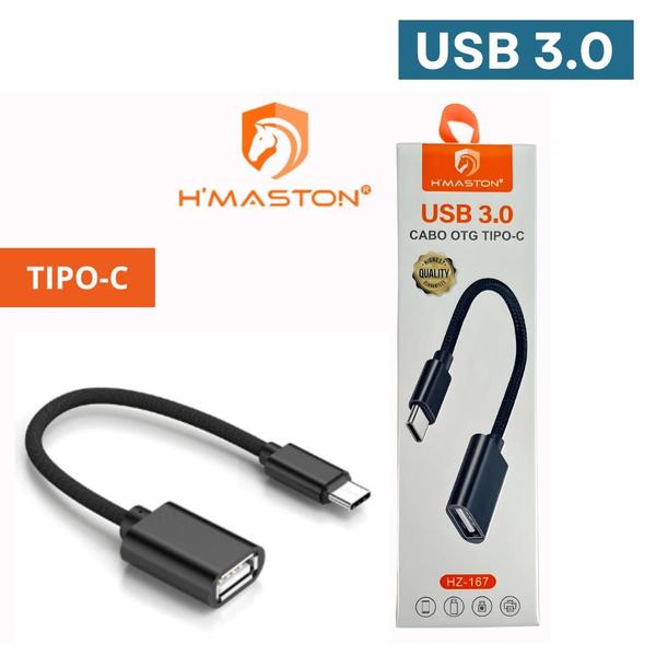 Imagem de Cabo Adaptador 3.0 Celular Tipo C Mouse Usb Conversor OTG Universal Compatível com Motorola Samsung Macbook